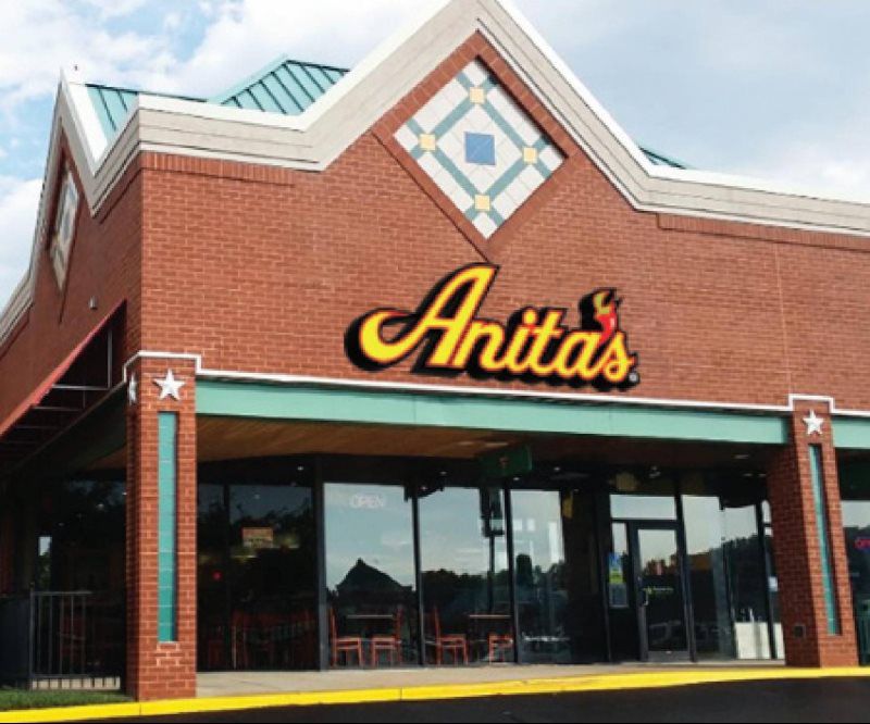 Michael Goyone’s design mockup for Anita’s Bull Run, Manassas storefront signage